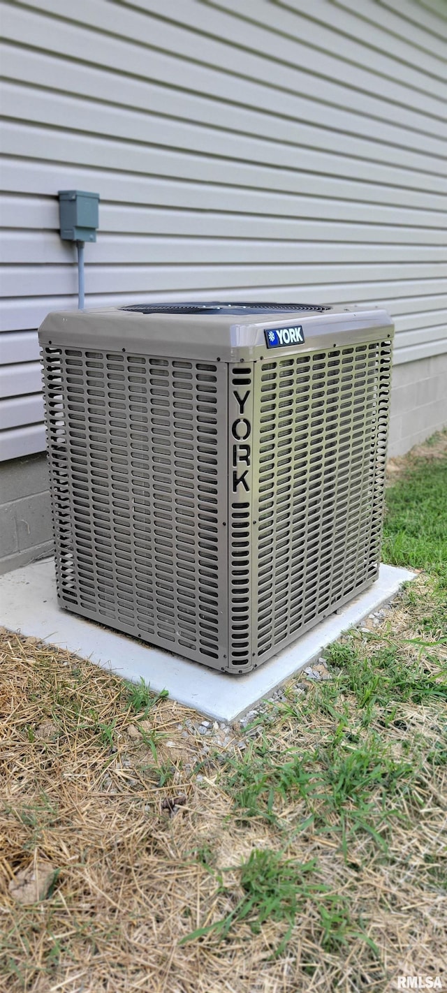 exterior details with central AC unit