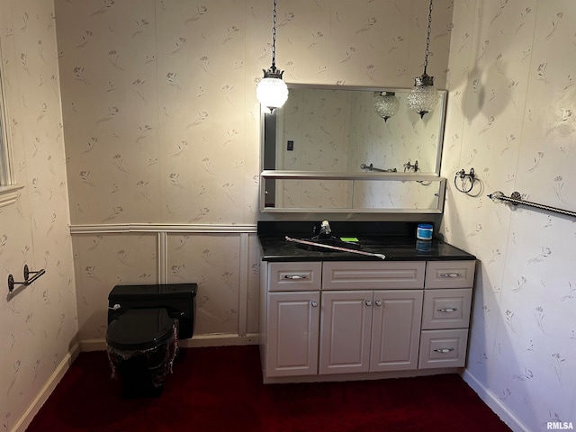 bathroom with vanity