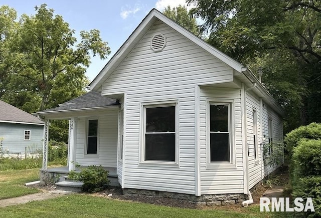 view of rear view of property