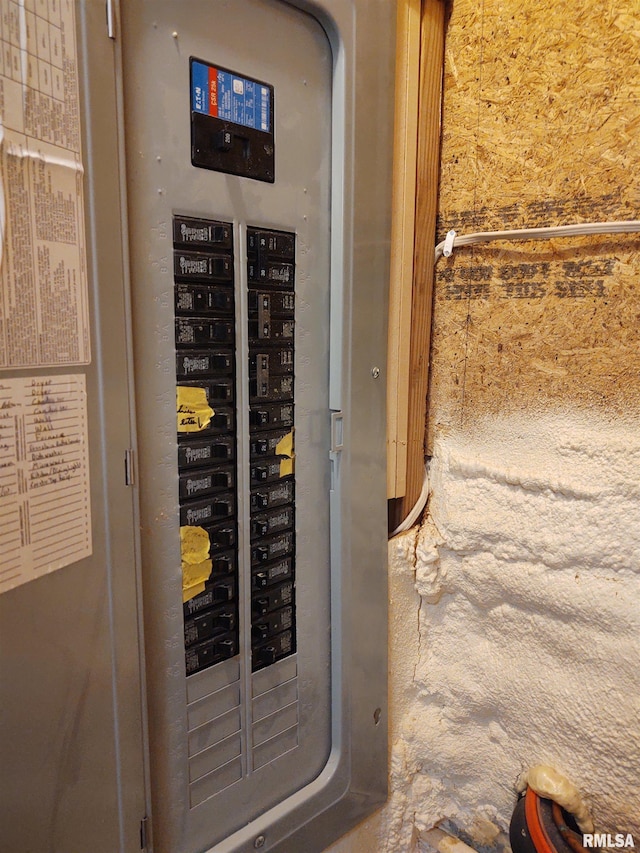 utility room featuring electric panel