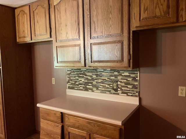 kitchen featuring tasteful backsplash