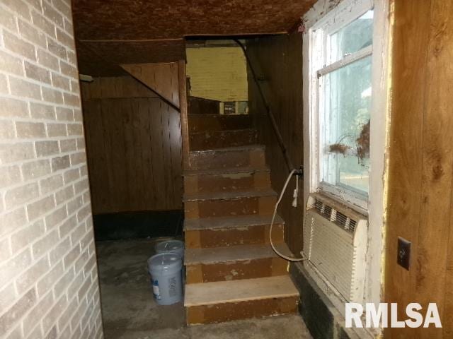 318 Williams St, Rosiclare, IL 62982 - staircase with concrete flooring and a healthy amount of sunlight