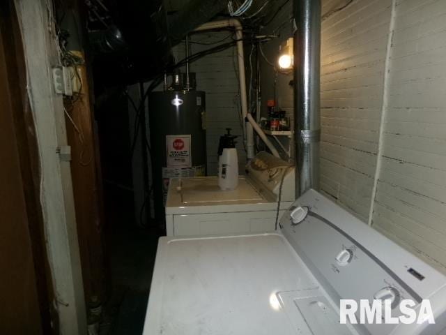 318 Williams St, Rosiclare, IL 62982 - utilities featuring gas water heater and independent washer and dryer