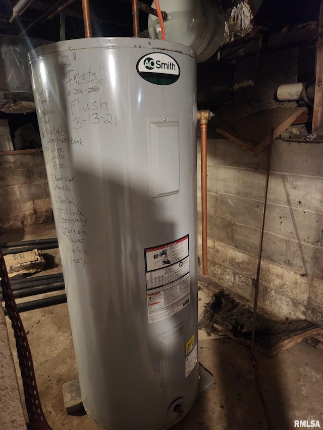 utilities featuring water heater