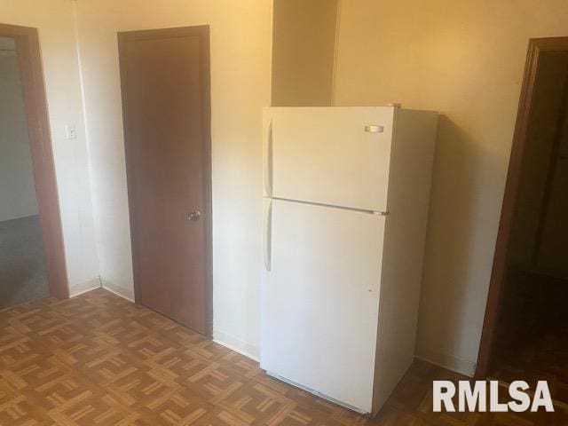 1808 Pine St, Murphysboro, IL 62966 - kitchen featuring freestanding refrigerator
