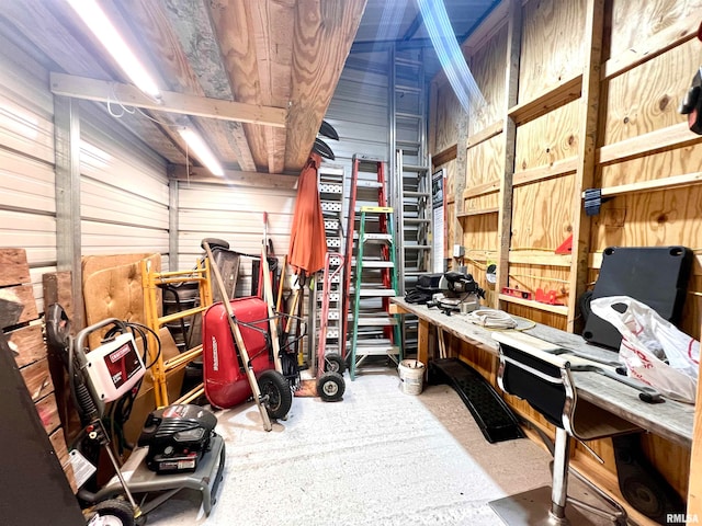 view of storage room