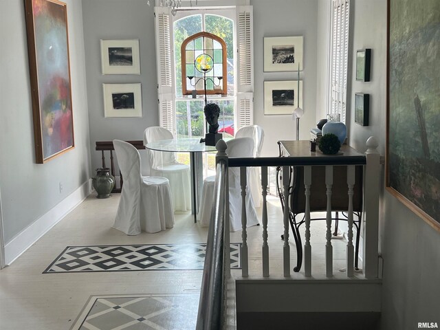 view of dining area