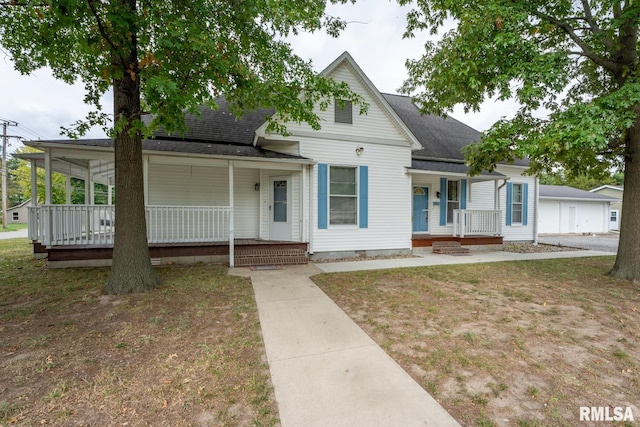 view of bungalow-style home