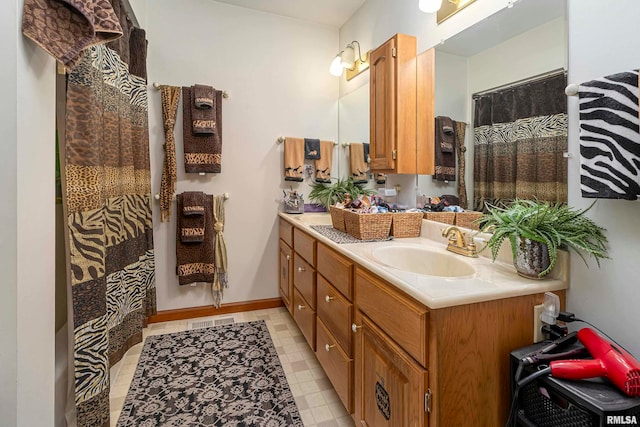 bathroom with vanity