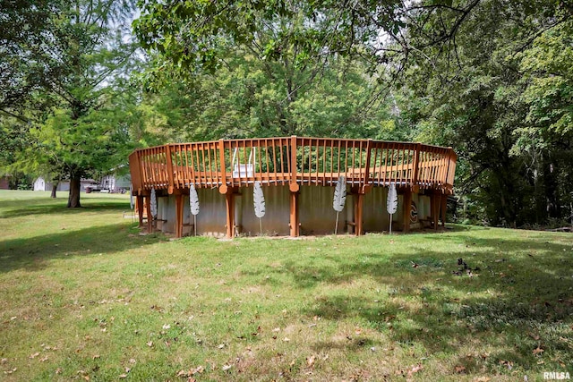 exterior space with a wooden deck