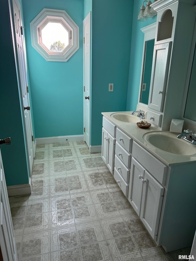 bathroom with vanity