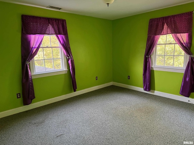 empty room with carpet floors