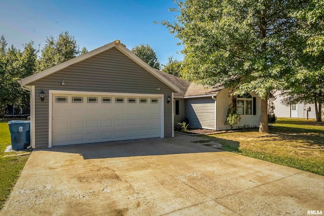 ranch-style house with a garage