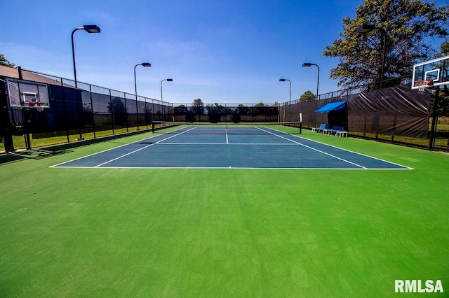 view of tennis court