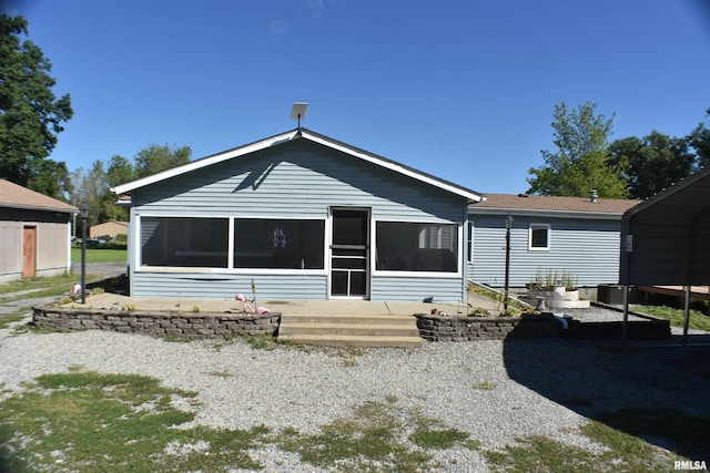 view of back of property