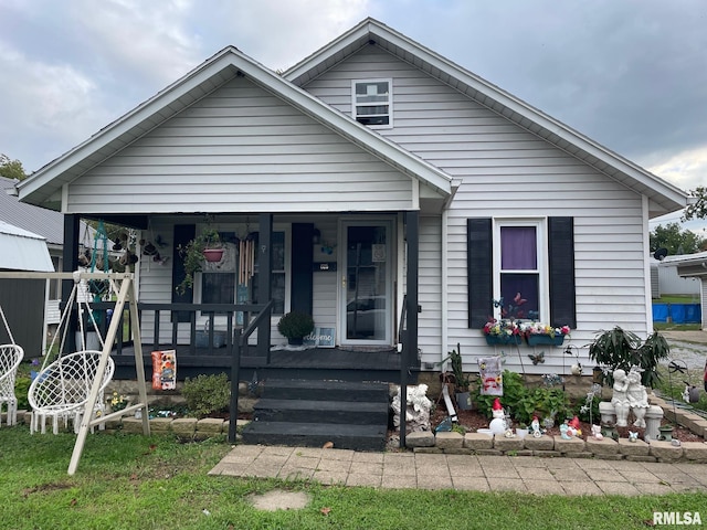 bungalow-style home featuring a porch