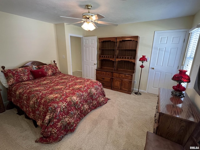 1803 N Dawn Dr, Marion, IL 62959 - carpeted bedroom featuring a ceiling fan