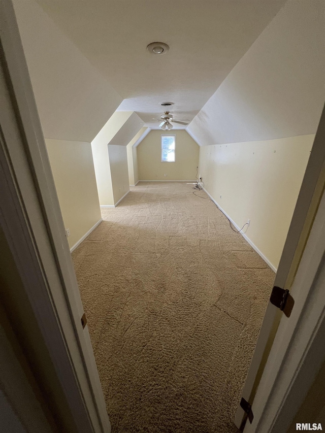 1803 N Dawn Dr, Marion, IL 62959 - bonus room featuring light carpet, baseboards, and vaulted ceiling