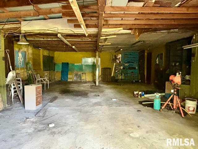 miscellaneous room featuring concrete flooring