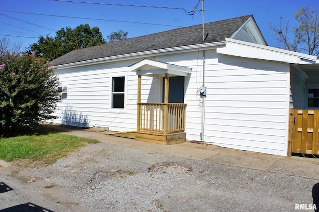 view of front of home