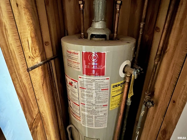 utilities featuring gas water heater