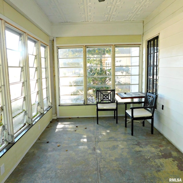 sunroom featuring a wealth of natural light