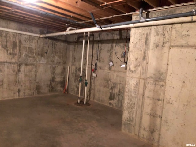 view of basement