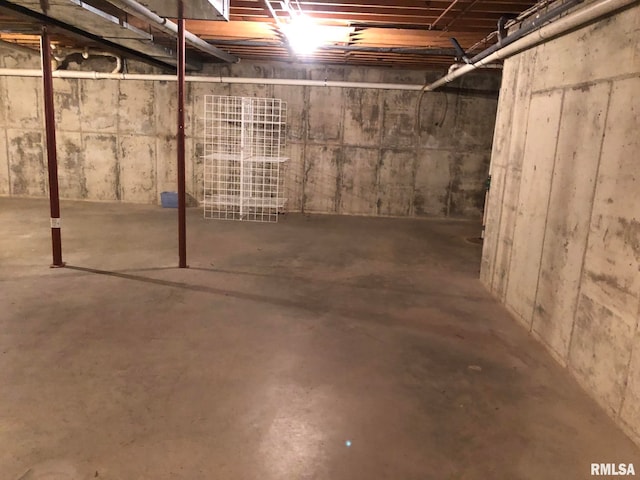 view of basement