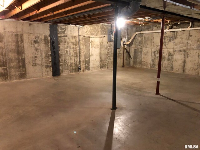 view of basement