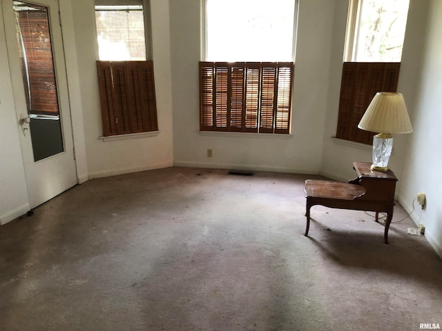 interior space with carpet flooring