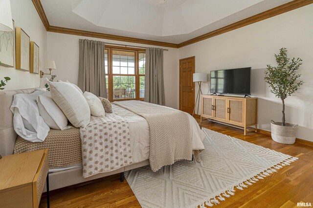 5345 State Route 127th Hwy, Cobden, IL 62920 - bedroom with crown molding and wood finished floors