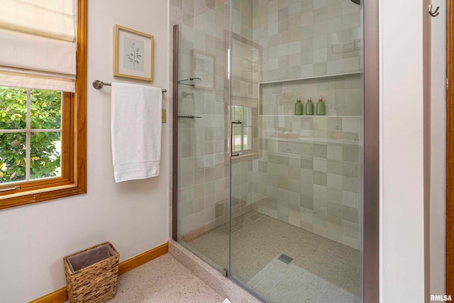 bathroom with walk in shower