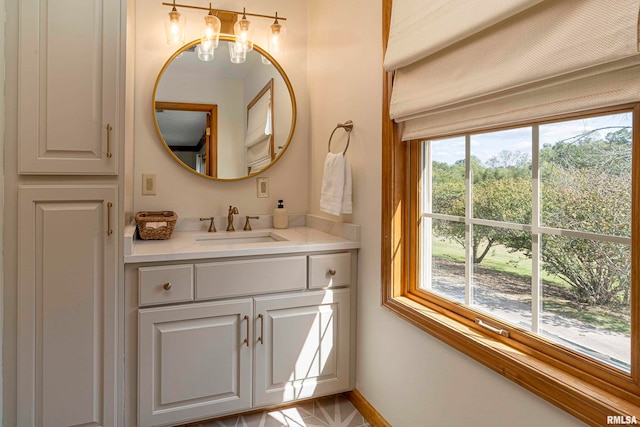 bathroom with vanity