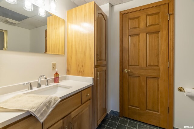 5345 State Route 127th Hwy, Cobden, IL 62920 - bathroom with vanity and tile patterned flooring