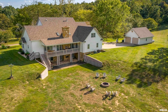 birds eye view of property