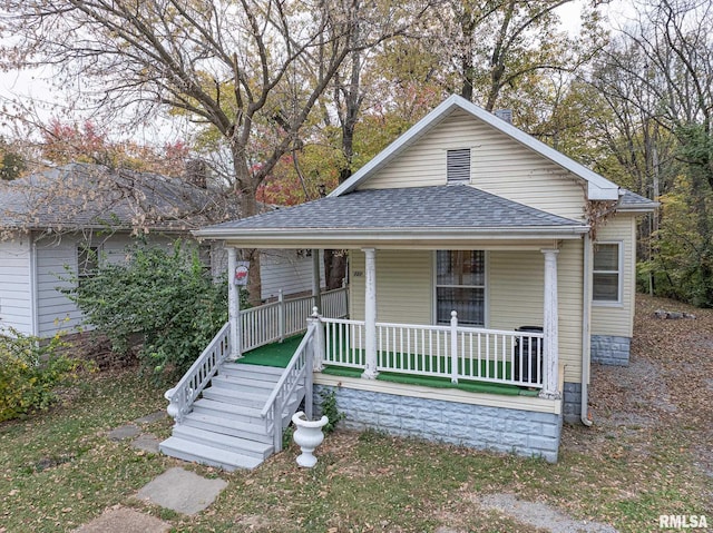 bungalow with a porch