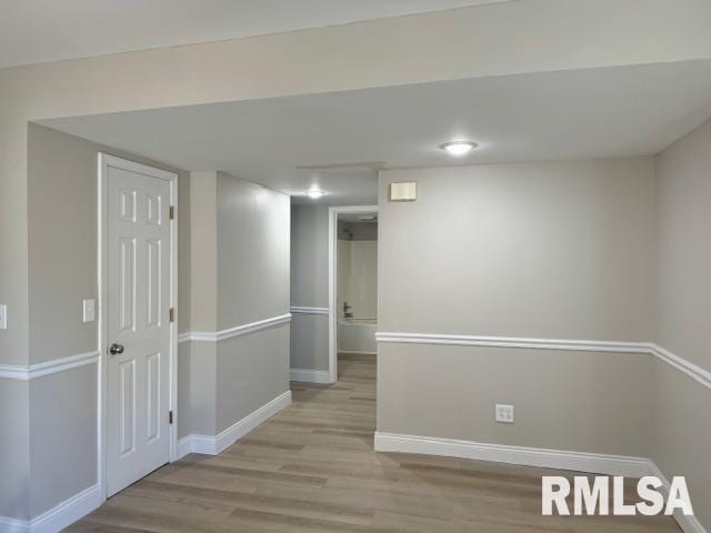 interior space featuring light hardwood / wood-style flooring