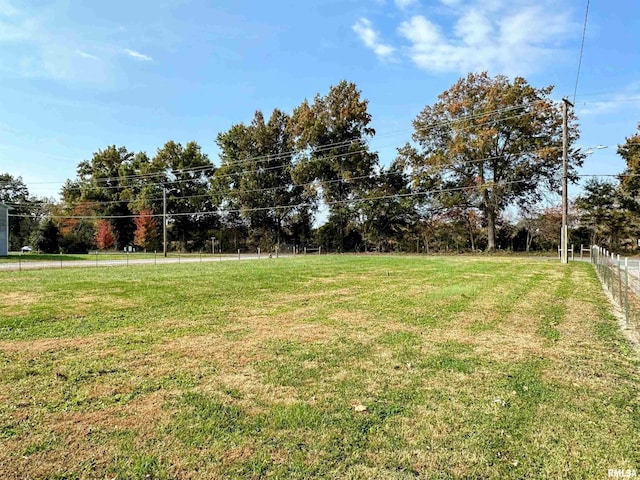 104 Townhouse Dr, Cambria, IL 62915 - view of yard with fence