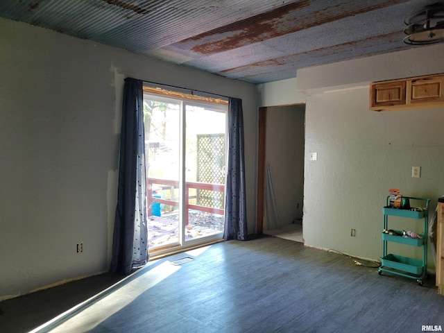 empty room with wood-type flooring