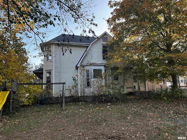 view of rear view of property