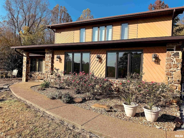 view of rear view of property