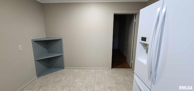 hallway with ornamental molding