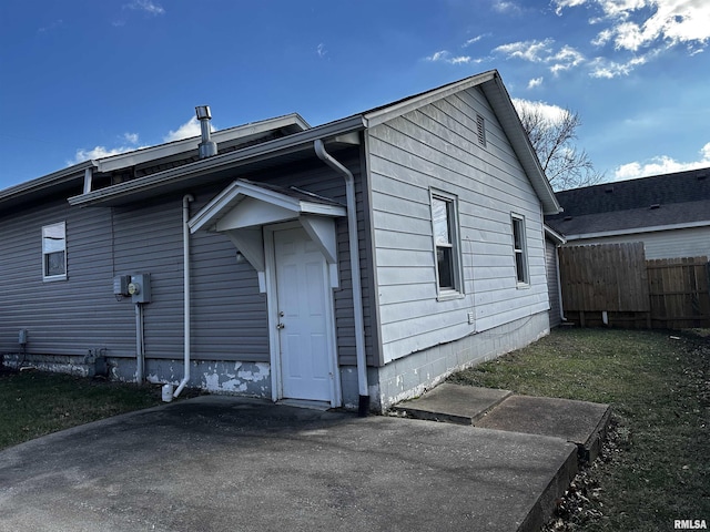 view of rear view of property