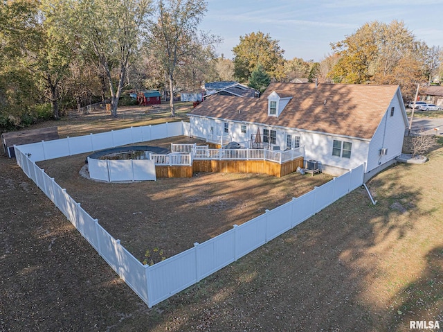 exterior space with a wooden deck