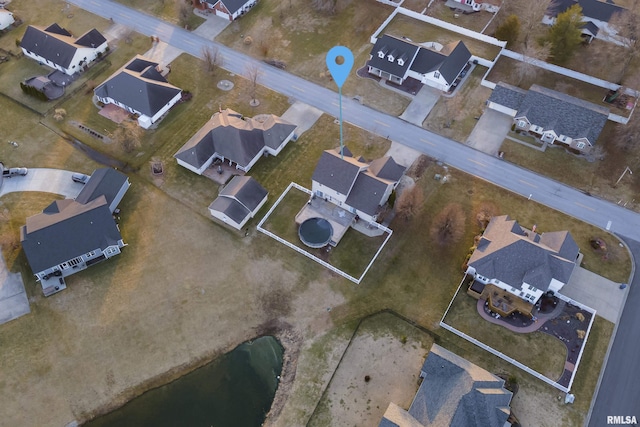 birds eye view of property