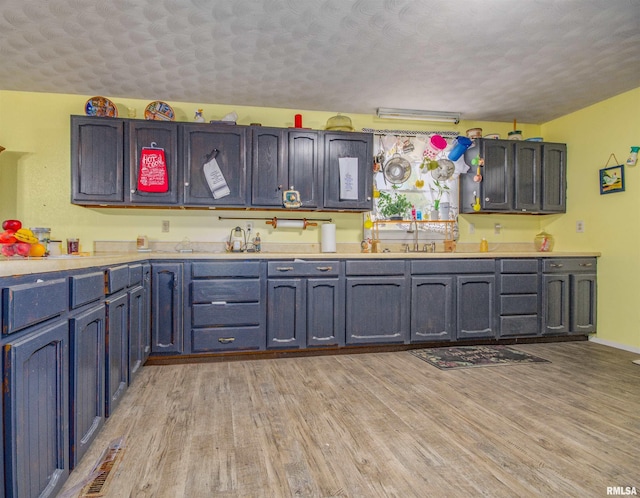 2857 State Route 161st Hwy, Centralia, IL 62801 - kitchen featuring light wood finished floors, light countertops, and a textured ceiling