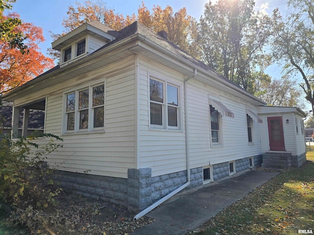 view of home's exterior