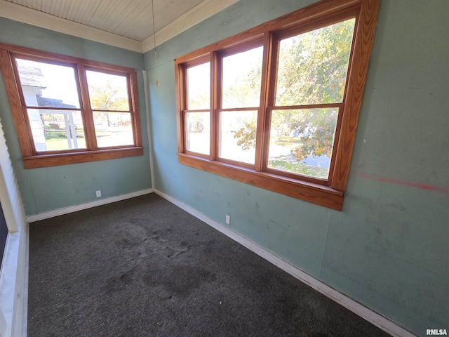 view of carpeted empty room