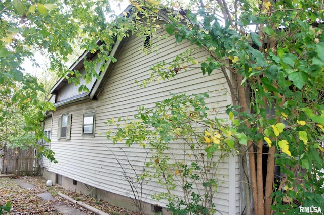 view of side of property