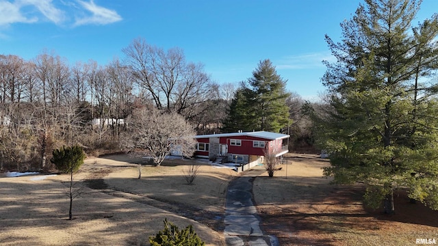 view of front of home